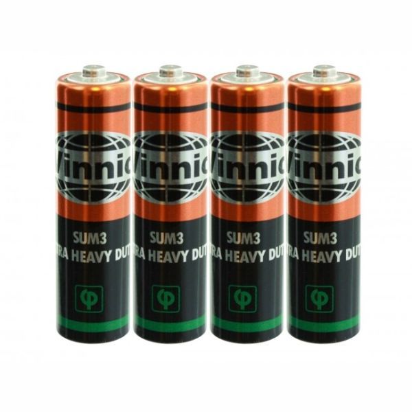 Vinnic AA Size Sum3 R6 Extra Heavy Duty Batteries (40pcs)