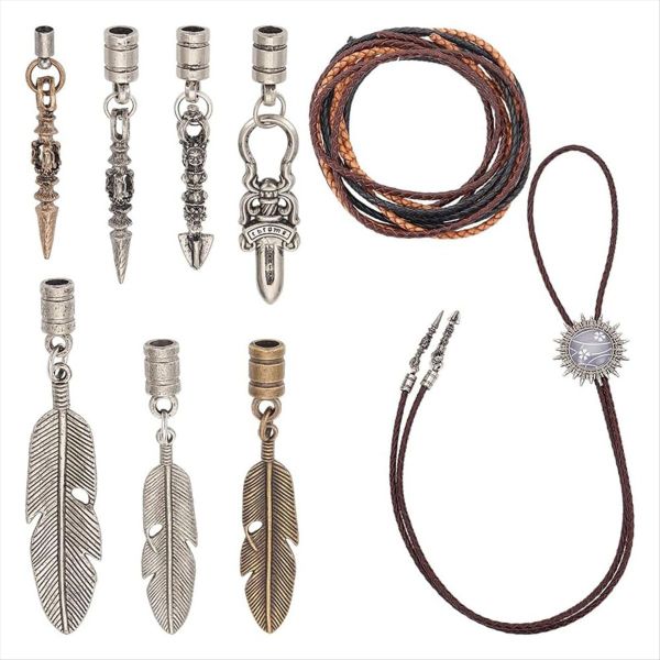 Bolo Tie Findings Bolo Tie Tips Replacement End Caps Kit