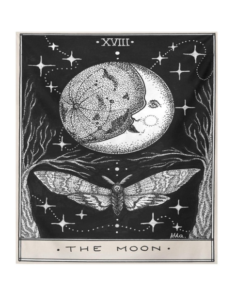The Moon &amp; The Moth Wall Tapestry