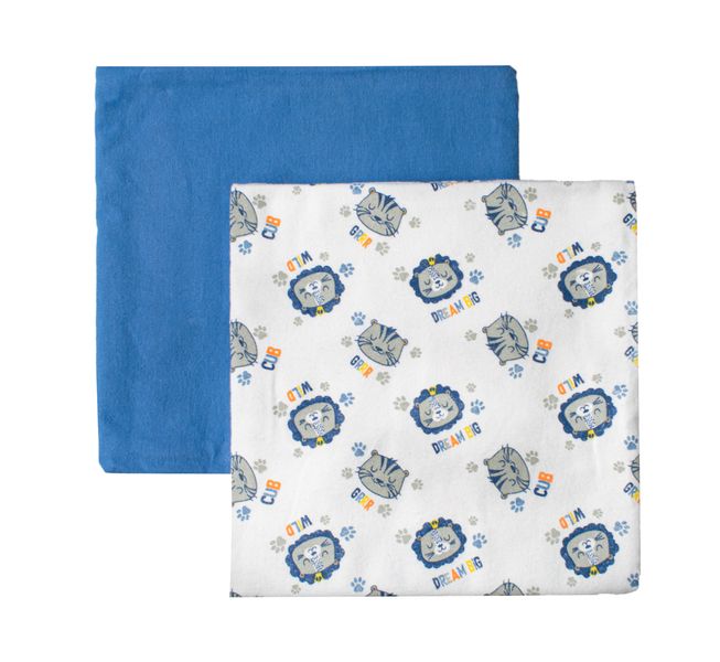 Baby Lion 2PK Receiving Blanket