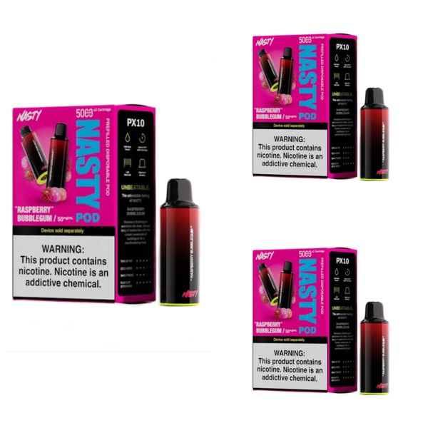Nasty PX10 Disposable Pods - Raspberry Bubblegum (4 Boxes- 8 Pods)