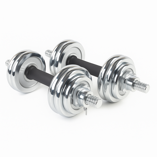 Dumbbell Set - With Bars &amp; Collars for Home Use - 15KG
