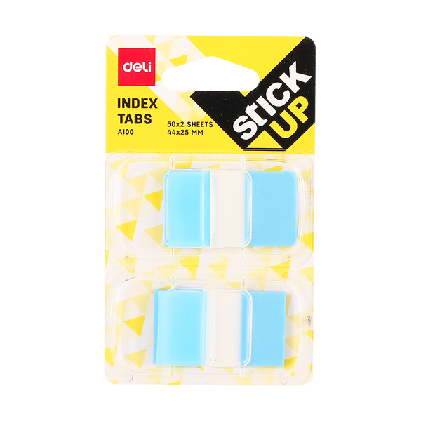 DELI Index Tabs (44X25mm) Blue