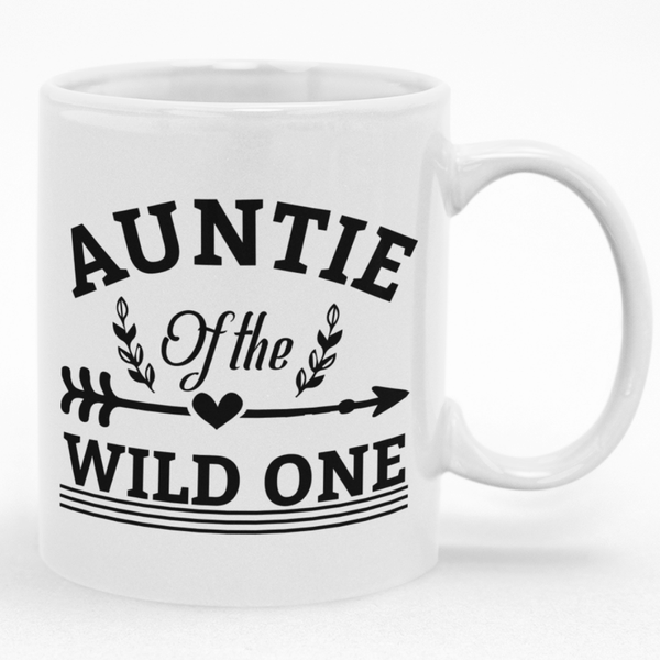 Auntie Of The Wild One Mug