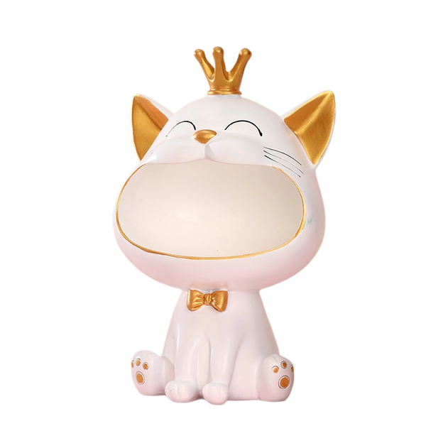 Cute Big Mouth Cat Household Storage Ornament Practical Decorations