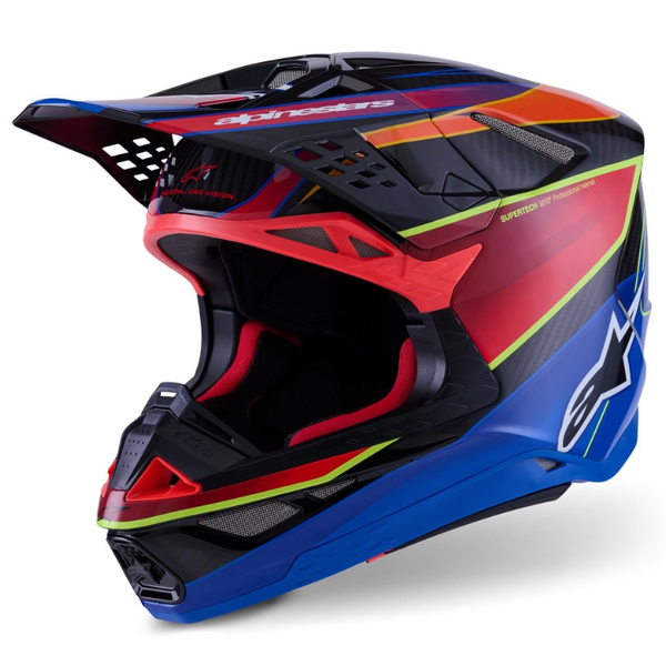 Supertech M10 Era Helmet ECE - Blue/Red/Yellow