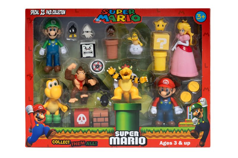 Super Mario Bros.U Figurine Set - 21 Piece