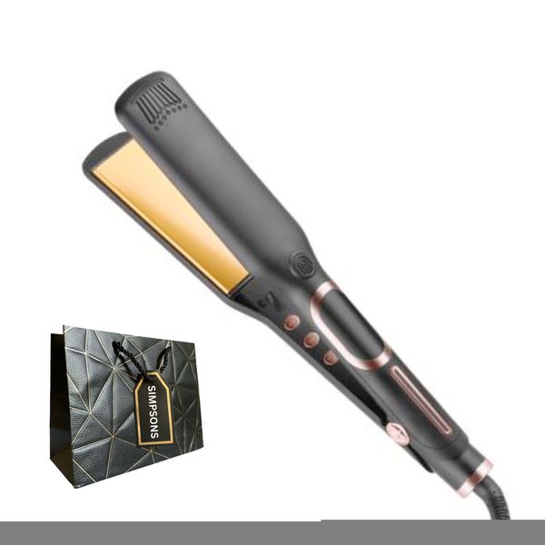 Enzo -Ceramic Glaze Flat Hair Straightener &amp; Luxury Simpsons Bag