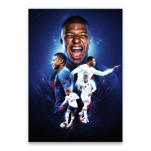 Kylian Mbappe Collage Poster - A1