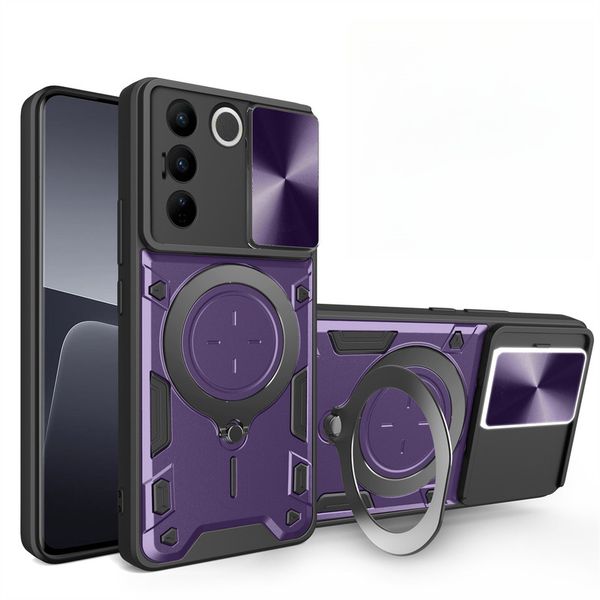 VIrelle Shockproof Protective case with Slide Camera Cover Compatible with Iphone 15 pro max