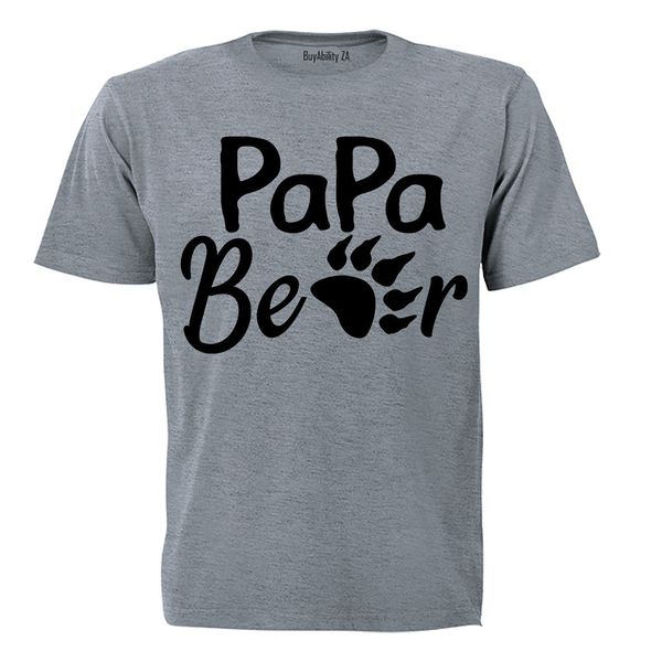 Papa Bear - Adults - T-Shirt - Grey