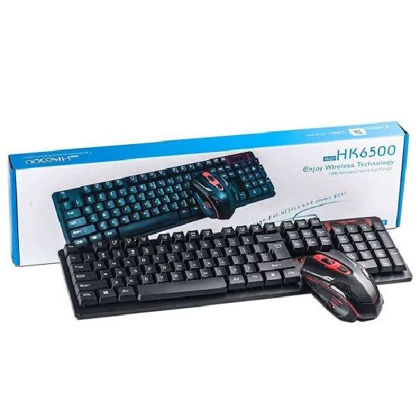 Hk6500 Wireless Keyboard &amp; Mouse Combo 2.4g, Full-Sized Gaming &amp; Office .