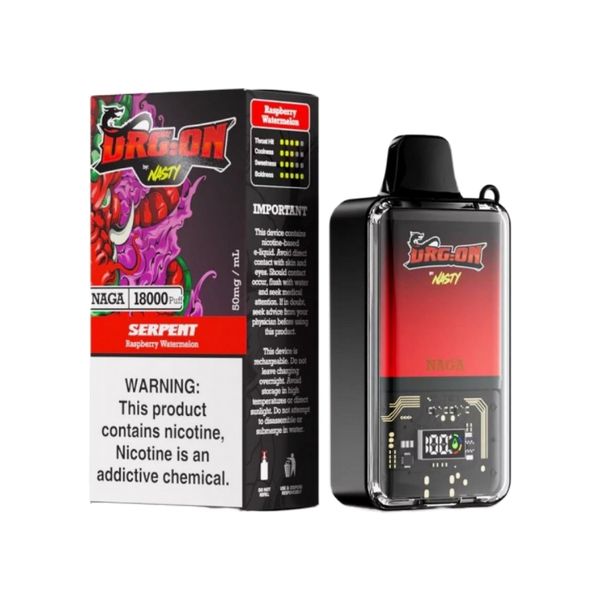 Nasty Dragon 18000 Puffs Disposable Vape - Raspberry Watermelon (Box of 10)
