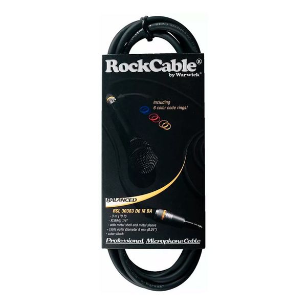RockCable 6m XLR Male-to-Jack