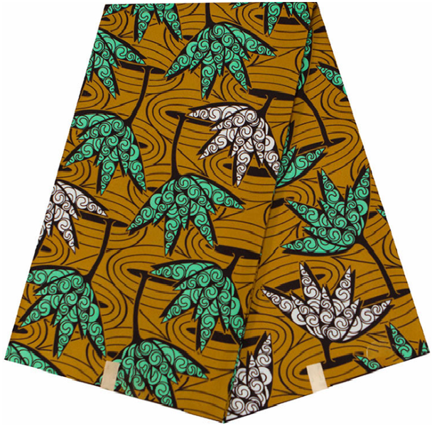 Lerato brown ankara wax fabric