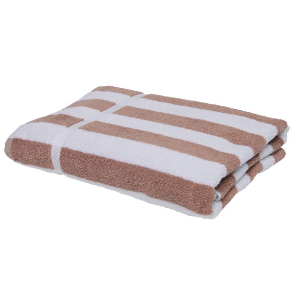 Miami Cabana Beach Towel Sandy Stripe 75 x 160cm