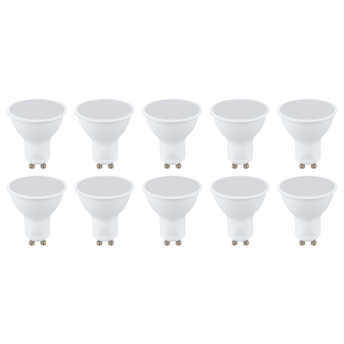 O-Lite GU10 5W LED Light Bulbs Cool 6500K - White - Pack of 10