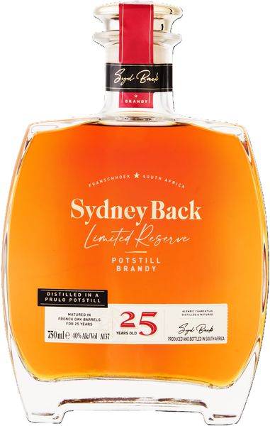 Sydney Back 25 Year Old Potstill Brandy 750ml