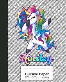 Cursive Paper: AINSLEY Unicorn Rainbow Notebook | Buy Online in South ...