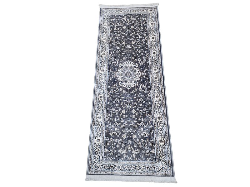 Persian Style Navy Runner Carpet 200x80cm - Hallway &amp; Passage Rug