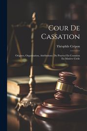 Cour De Cassation: Origines, Organisation, Attributions. Du Pourvoi En ...