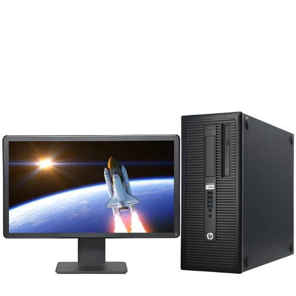 Certified Pre-Owned HP ProDesk 600 G1 MT - Intel i3 4th Gen 8/256 SSD Set