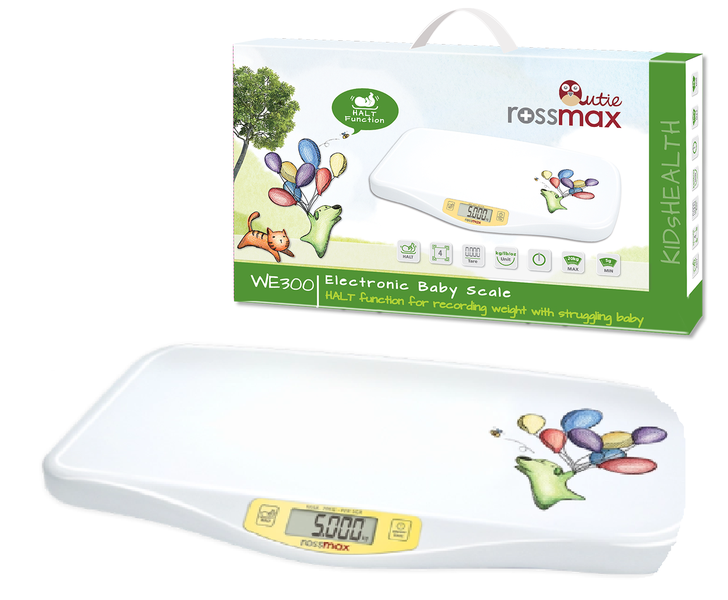Rossmax Baby Scale: Non-Slip, Tare Function for Wriggly Baby, Per 5g