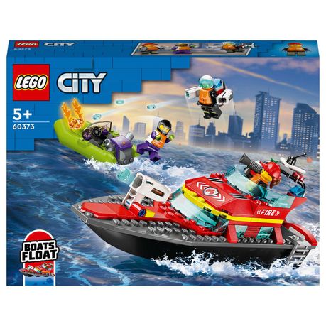 LEGO City Fire Rescue Boat 60373 Building Toy Set 144 Pieces Shop Today. Get it Tomorrow takealot
