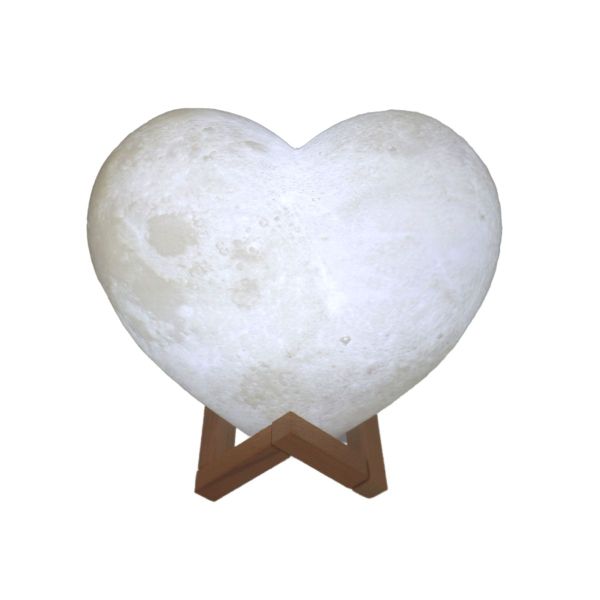 3D Heart Moon Lamp