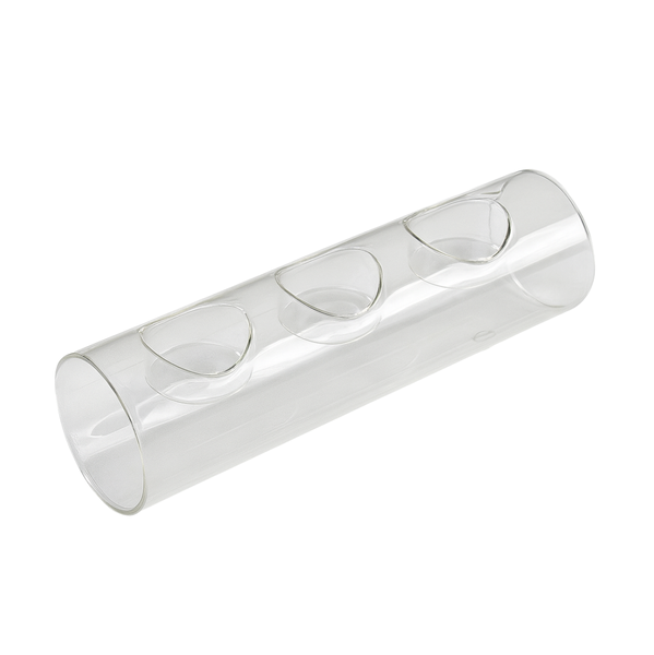 3-Hole Glass Candle Holder