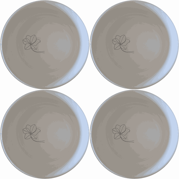 Floral Etched Bowl Set of 4 - Range 2