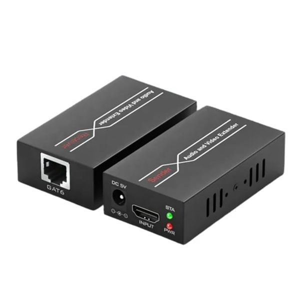 HDMI POC Video Extender Over Cat 5E/6 60M Transmitter and Receiver