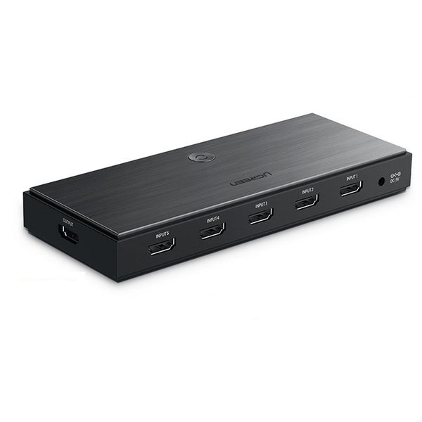 UGreen 50710 HDMI 5IN-1OUT Amplified Switch-BK
