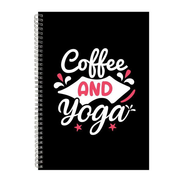 Coffee And Yoga Notebook Yoga Gift Idea A4 Notepad 152