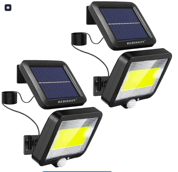 Redisson 2PACK Outdoor LED Solar Light with Motion Sensor