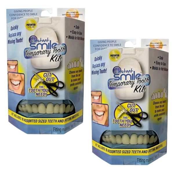 2Set Teeth Beauty Veneers,Teeth Temporary Dental Stickers Tooth