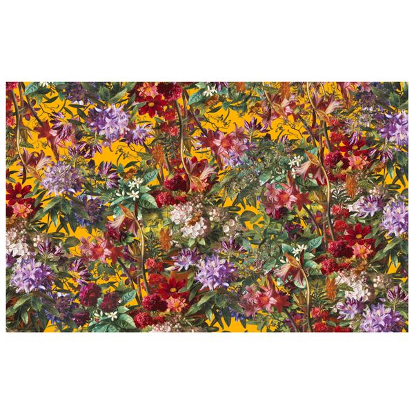 Yellow Collection Of Flowers Rectangle Tablecloth