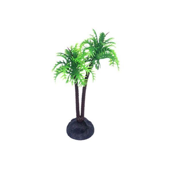 Mini Artificial Coconut Trees for Fish Tank Landscaping &amp; Decoration