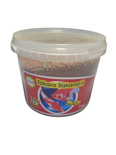 Takara Koi Food - Pond Pellets - 1kg Mixed