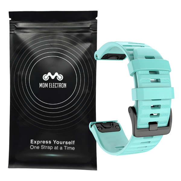 Silicone Strap Compatible With Garmin Fenix 6X (26mm)-Mint
