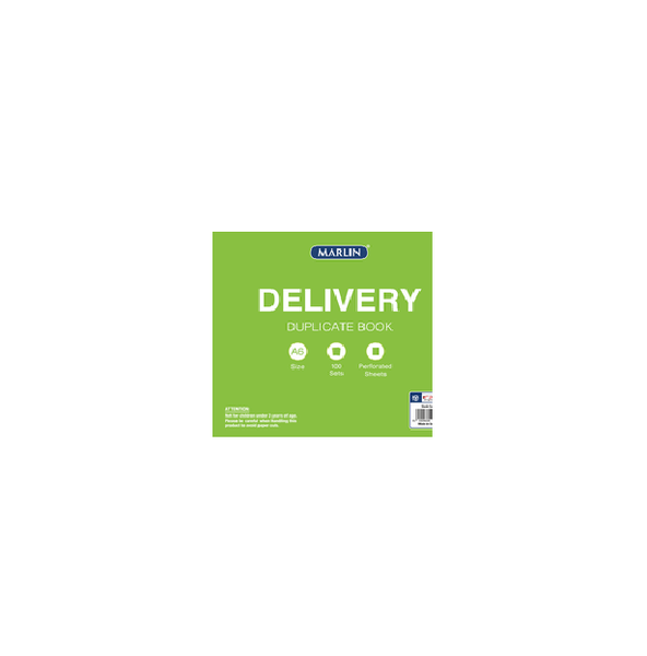 Marlin duplicate A6 books Delivery - BULK PACK OF 5