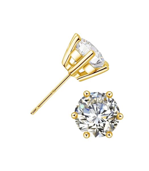 Moissanite Diamond Stud Earrings For Women Zuri 0.5 CT