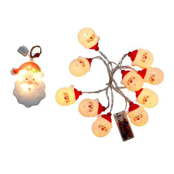 10 LED - 1m Chirstmas Decorative String Lights with 1 Piece Decor Light
