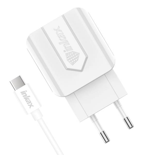 INKAX - HC-01 - USB Charging Adapter with Micro Cable - White