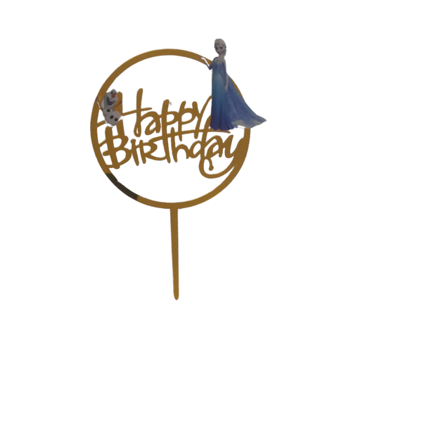 Frozen Happy Birthday Cake Toppers