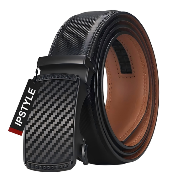 IPSTYLE Leather Men Belts Automatic Alloy Buckle - Business Style-Ideal