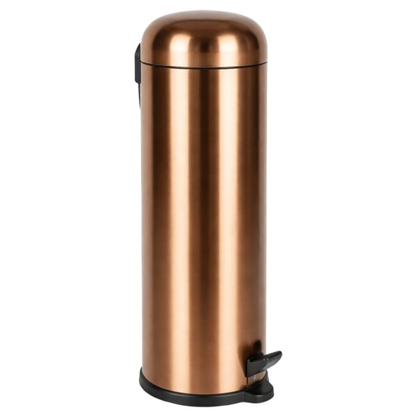 Stylish Gold Bin - Steel, Soft-Close Lid
