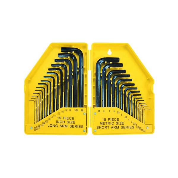 30 Piece Hey Key Set 0.028-3/8" &amp; 0.7-10Mm