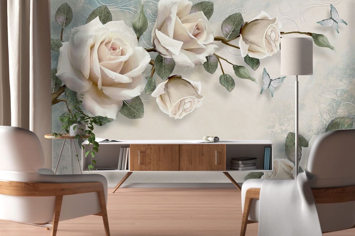 3D Flowers- Peel and Stick Mural (Large) | Buy Online in South Africa |  
