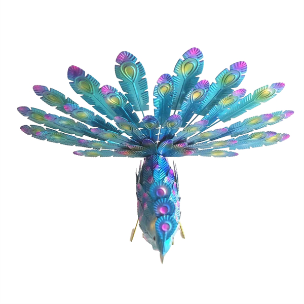 Outdoor Metal Peacock Statue Ornament Diy Peacock Art Crafts